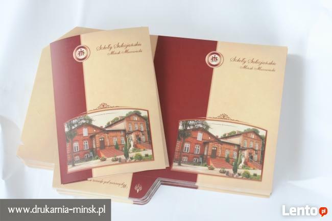 Teczki ofertowe drukarnia Mińsk Mazowiecki reklamy