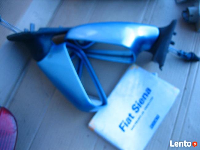 LUSTERKO PRAWE FIAT SIENA PALIO 1.6b 97-02 niebieskie
