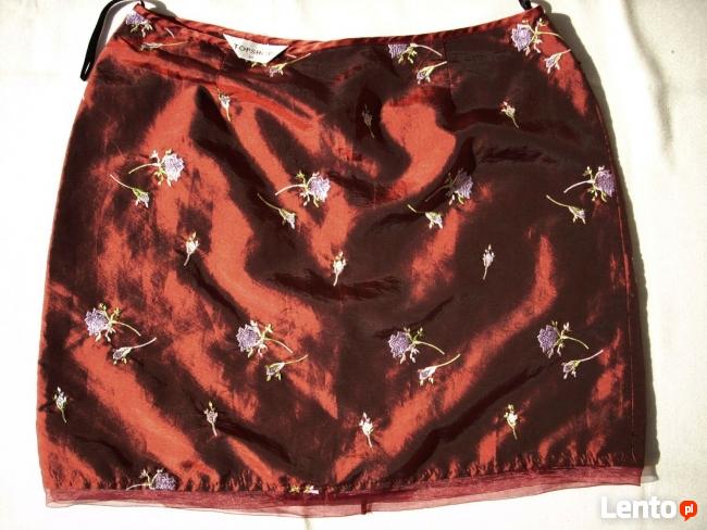 TOPSHOP spódniczka na Wizytę Imprezę Hafty 40 42