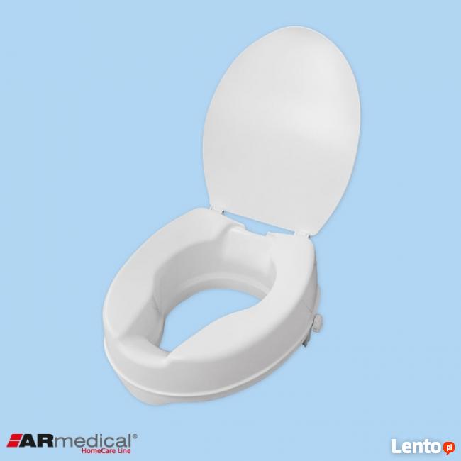 Nakładka toaletowa z klapą AR-110 podwyższająca 10 cm na WC