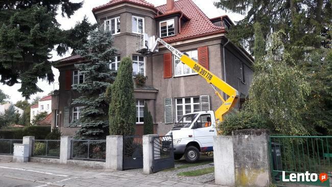 Podnośnik koszowy , zwyżka , wycinka drzew , mycie okien