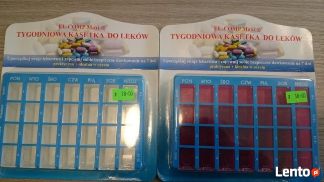 Tygodniowa kasetka do dawkowania leków doustnych