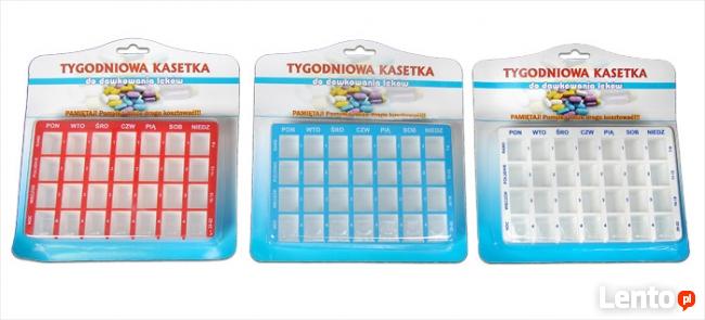Tygodniowa kasetka do dawkowania leków doustnych