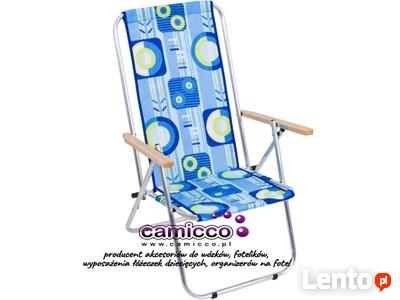 Leżak aluminiowy 2- pozycyjny z regulacją KRZESŁO-LEŻAK
