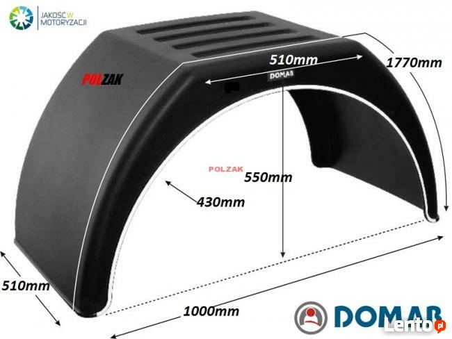 BŁOTNIK NADKOLE błotniki tył IVECO DAILY 60C 65C 70C Domar