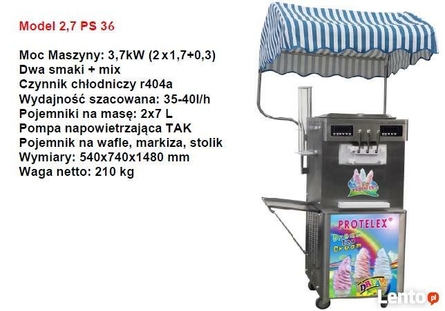 Automat Maszyna do lodów 2,0 kW NOWA 2025 PROTELEX