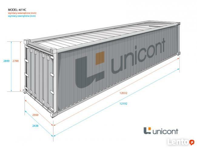 Kontener morski używany sprawny 40HC 12 m sprzedaż/wynajem