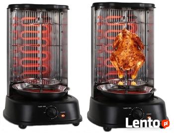 Obracany Grill Pionowy na 2 Kurczaki , do Gyrosa, Szaszłyki,