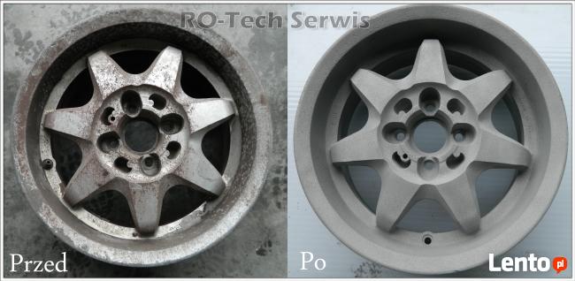 Piaskowanie metali, felg, oczyszczanie strumieniowo-ścierne