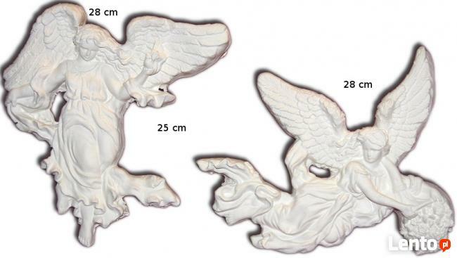 amorki aniołki gipsowe anielice anioł