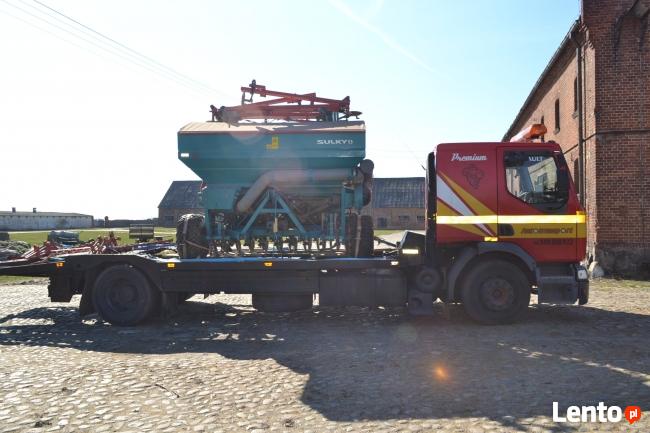 Transport maszyn budowlanych, rolniczych.