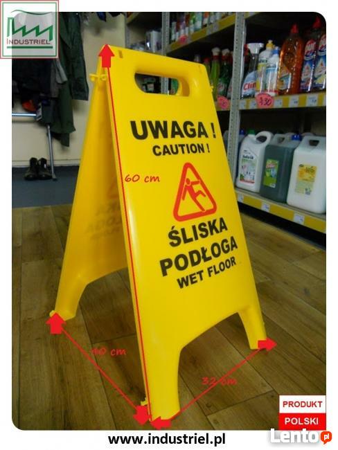 Tablica potykacz Uwaga śliska podłoga Caution wet floor