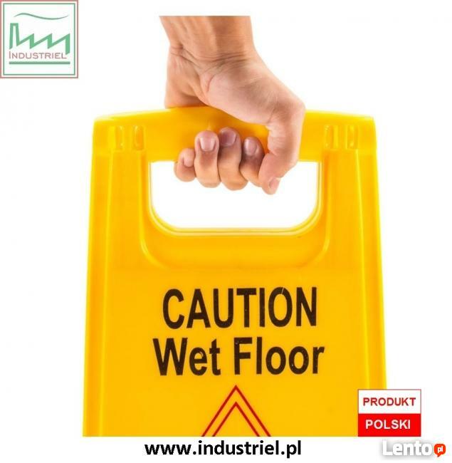 Tablica potykacz Uwaga śliska podłoga Caution wet floor