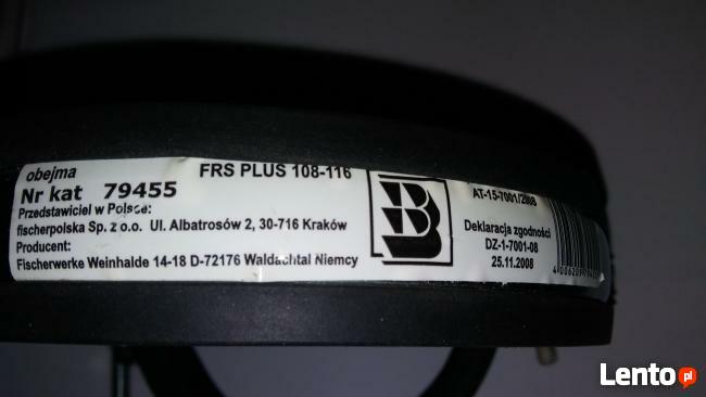 Obejma FISCHER FRS PLUS 108-116mm z gwintem M8-M10