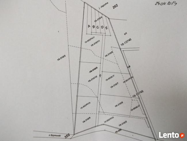 Działka z linią brzegową