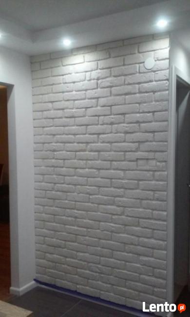 biała cegła gipsowa kamien dekoracyjny płytki gips