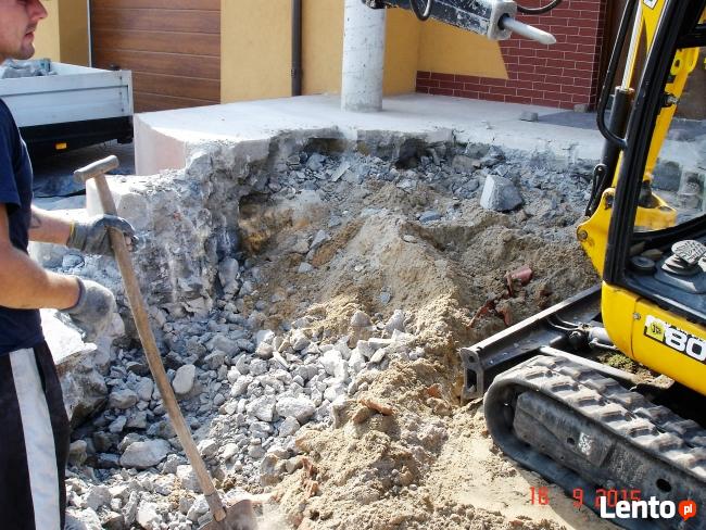 Kucie betonu skuwanie posadzek drobne rozbiórki wyburzenia