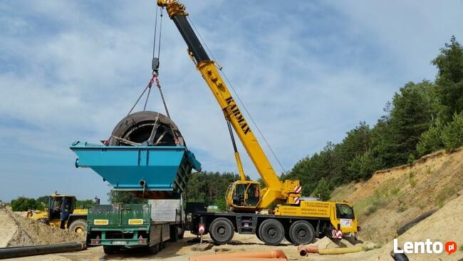 Usługi dźwigowe wynajem dźwigów i podnośników Łask Sieradz