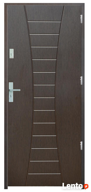 Drzwi drewniane metalowe do bloku z montażem Poznań OD RĘKI