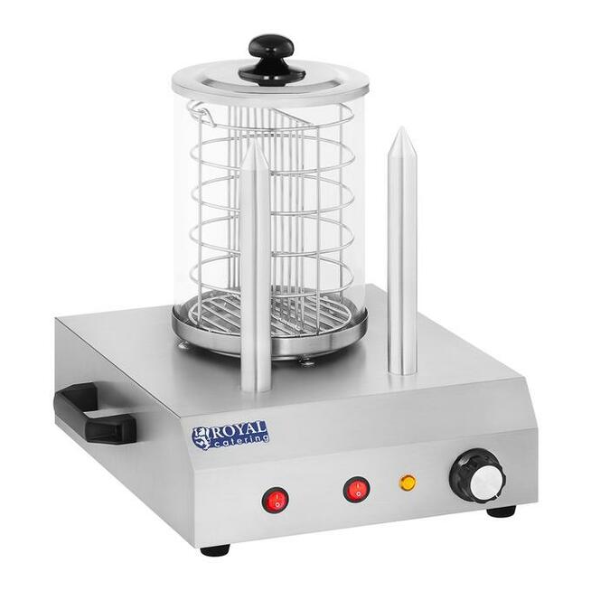 Parowy podgrzewacz na 30 parówek + 2 sztangi na bułki