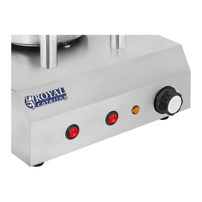 Parowy podgrzewacz na 30 parówek + 2 sztangi na bułki