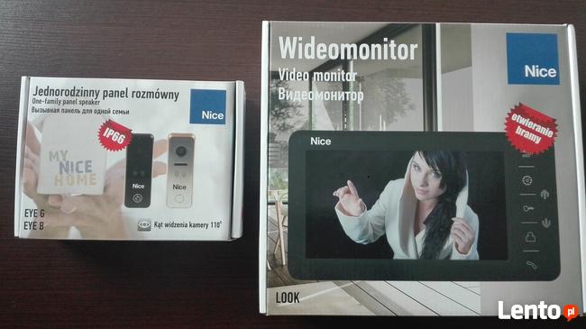 Wideodomofon NICE z czytnikiem kart lub breloków