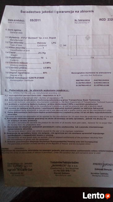 instalacija gazowa sekwencja