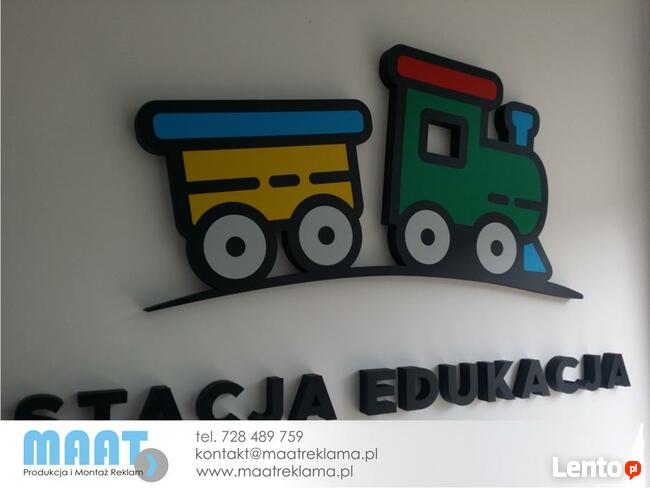 LITERY 3D*PCV frezowane*LOGO*Design*Napis ze STYRODURU*wysył