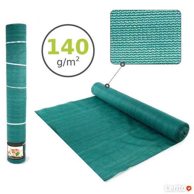 SIATKA cieniująca dzianina 90% cień 1,5x25 + opaski 200szt