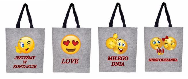 Torebki filcowe z nadrukiem