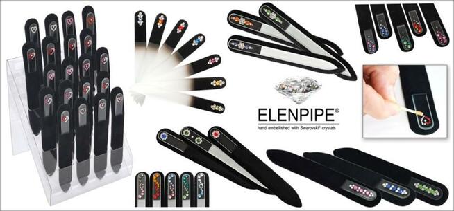 Pilnik do paznokci kryształowy szklany czeski z Swarovski