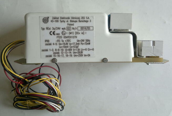 Przekaźnik separujący obwody iskro i nieiskrobezpieczne RExi