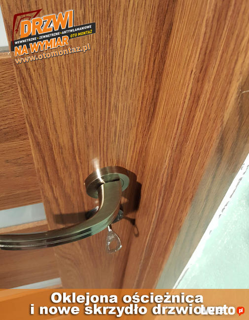 Oklejanie ościeżnic/futryn metalowych bez wyrywania | drzwi