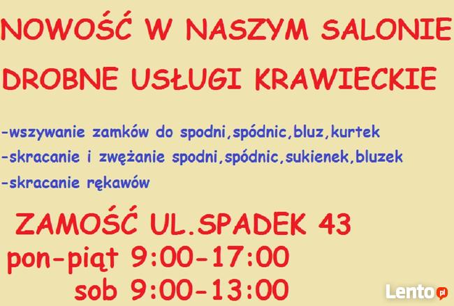 Usługi krawieckie, Zamość