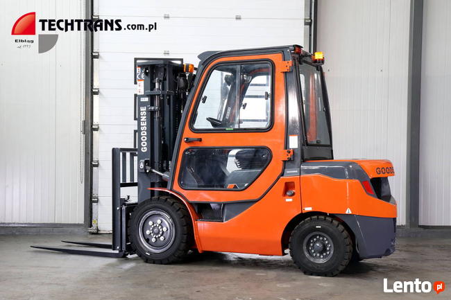 Wózek widłowy gazowy nowy 3.5 tony benz.-LPG przesuw wideł