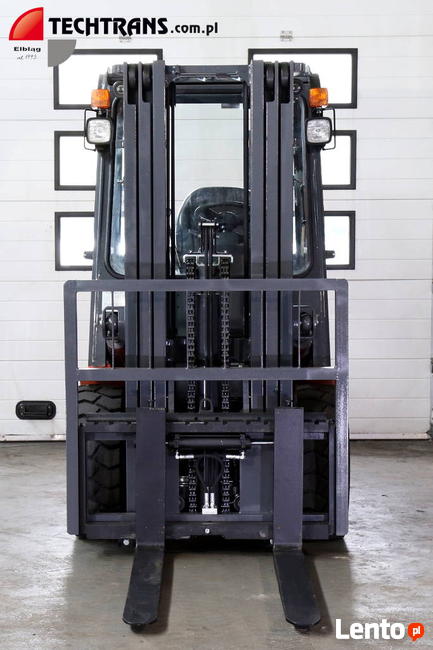 Wózek widłowy gazowy nowy 3.5 tony benz.-LPG przesuw wideł