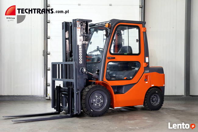 Wózek widłowy gazowy nowy 3.5 tony benz.-LPG przesuw wideł