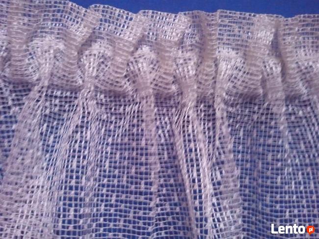 Firana siatka ecru +gipiura 100-115x230 ,firanka