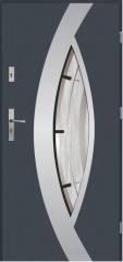 Drzwi zewnętrzne grube 55 mm stalowe MISISIPI INOX