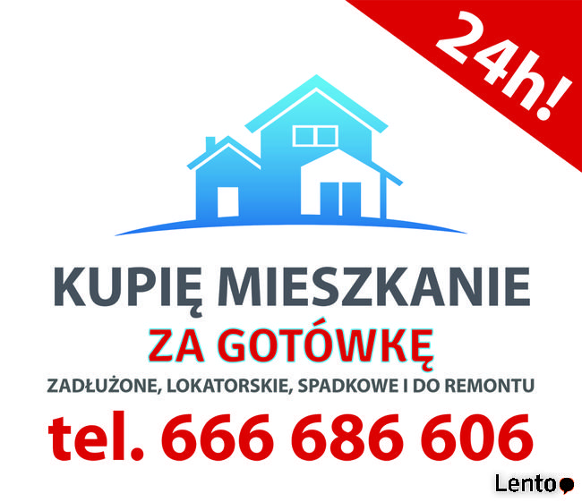Kupie mieszkanie za GOTÓWKE ! Zadłużone, lokatorskie 24H!