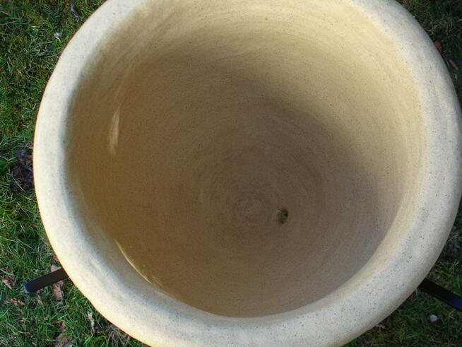 Mrozoodporna donica ceramiczna + stojak 80 cm.