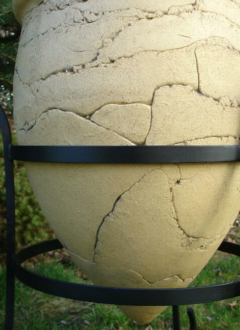 Mrozoodporna donica ceramiczna + stojak 80 cm.