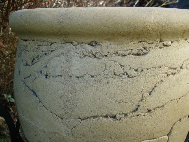 Mrozoodporna donica ceramiczna + stojak 80 cm.