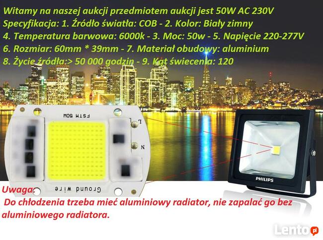 ŚWIATŁO DO UPRAWY ROŚLIN 50W