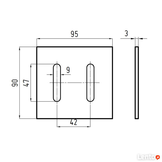 Skrobak brony Maschio 95x90x3 mm 27100539, 36100499