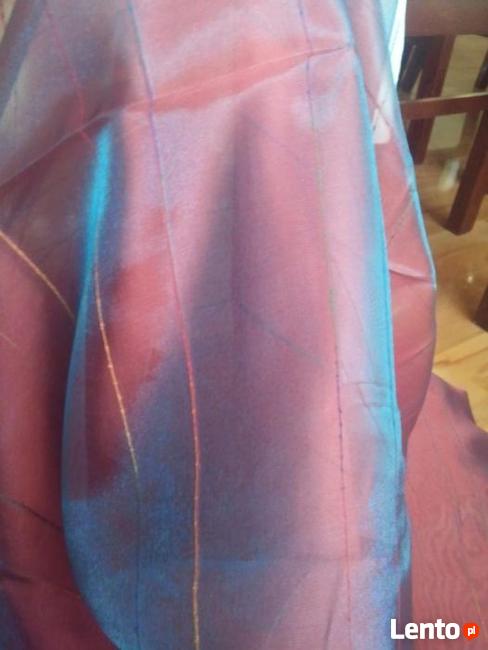 Firana organtyna róż metalik 300 cm,firanka