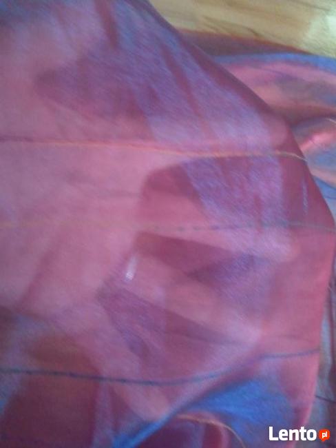 Firana organtyna róż metalik 300 cm,firanka