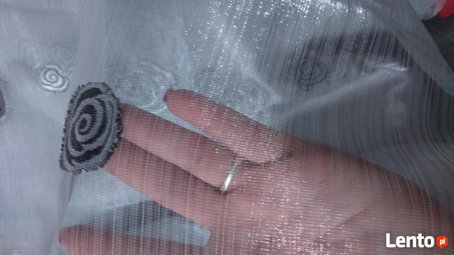 Firana organtyna srebro 290 cm,firanka stalowa