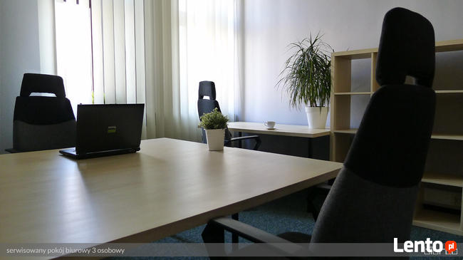 Biuro serwisowane w centrum Warszawy. Niezależne pokoje.