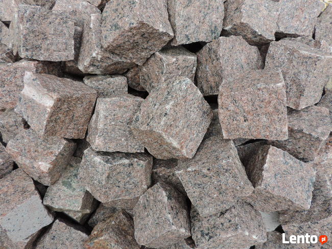 Kamień czerwony Kostka granitowa czerwona Vanga Szary granit